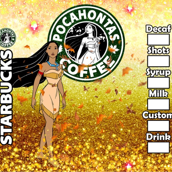 handmade Other - Pocahontas 20oz tumbler. NWOT! Hand wash only! Made to order! Lid, straw &brush